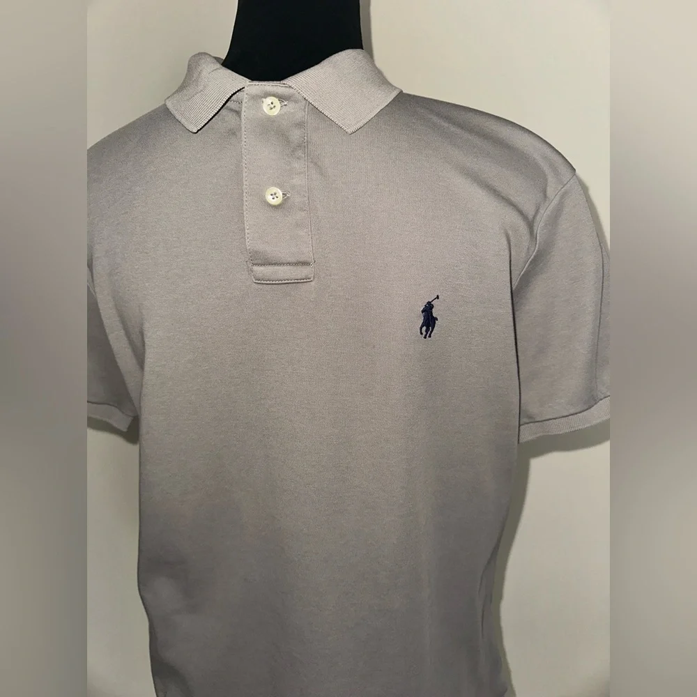 Polo Ralph Lauren Gray Short Sleeve 100% Cotton Shirt - Size M